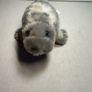 Aurora Plush Gray manatee Stuffed Animal - Soft Cuddly Toy